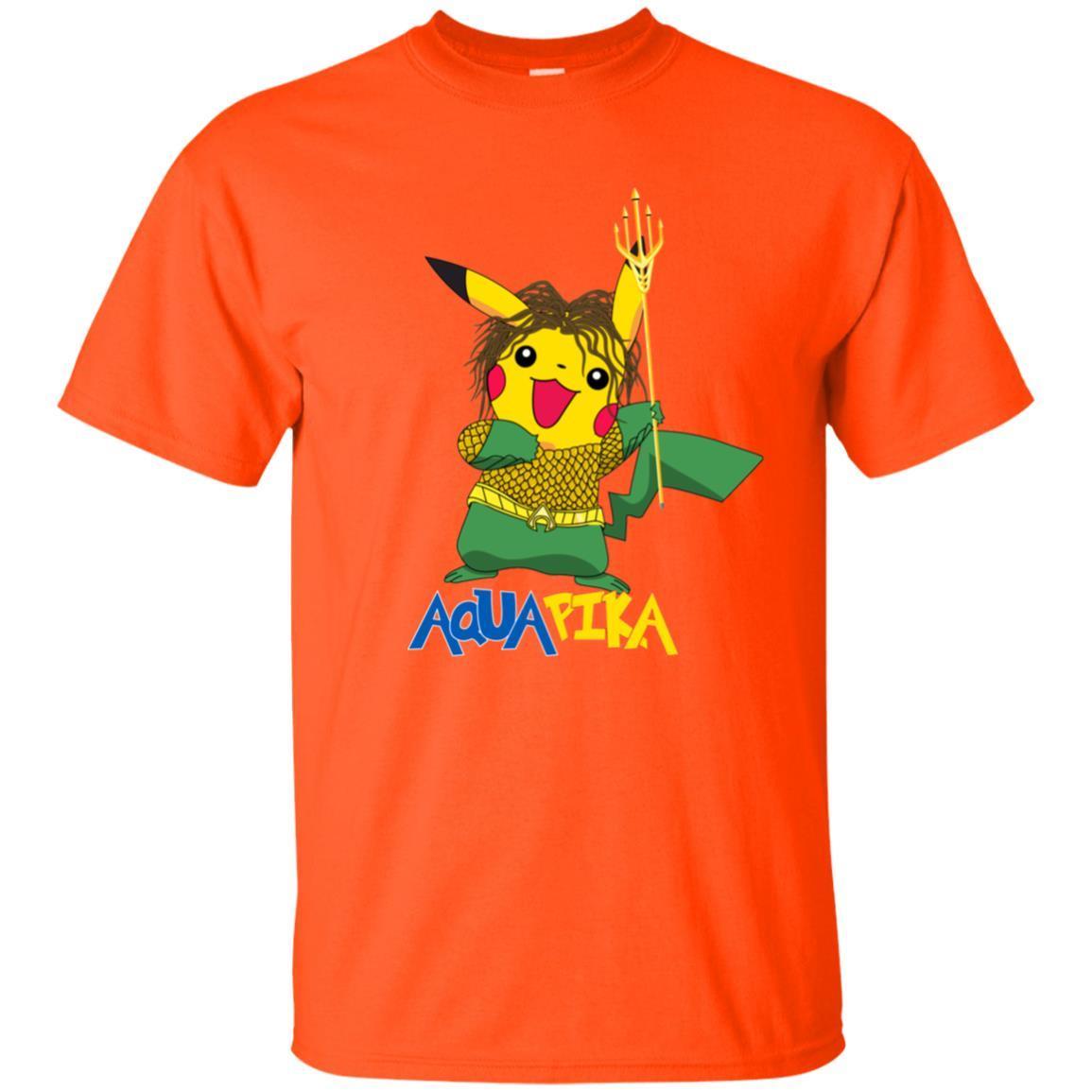 Aquapika Aquaman Piakachu Fan Shirt Orange S