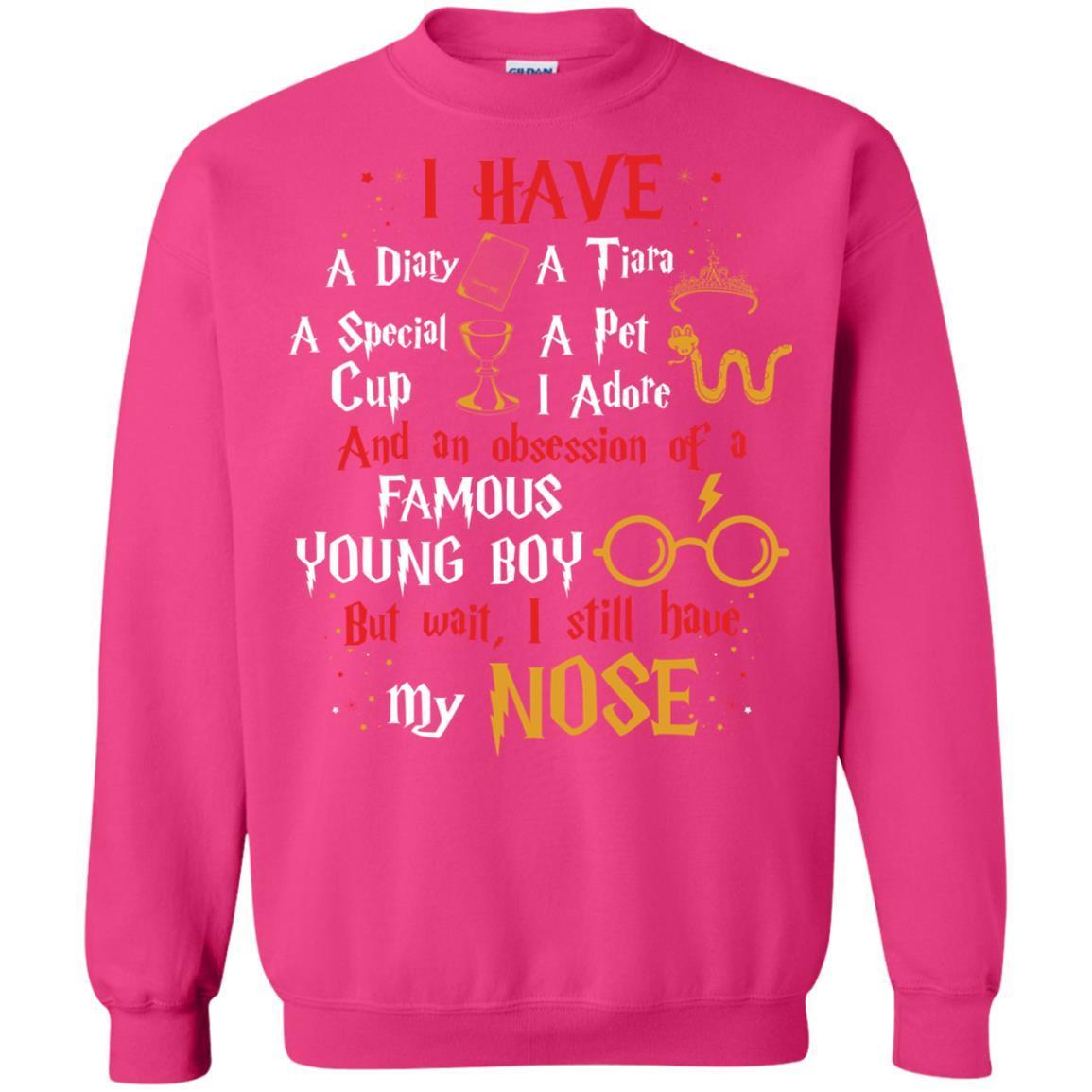 I Have A Diary, A Tiara, A Special Cup, A Pet I Adore And An Obsession Of A Famous Young Boy Harry Potter Fan T-shirt Heliconia S