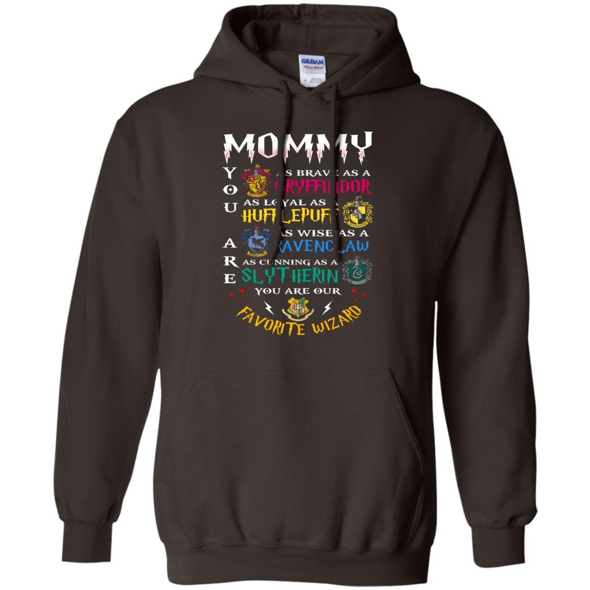 Mommy Our Favorite Wizard Harry Potter Fan T-shirt Dark Chocolate S
