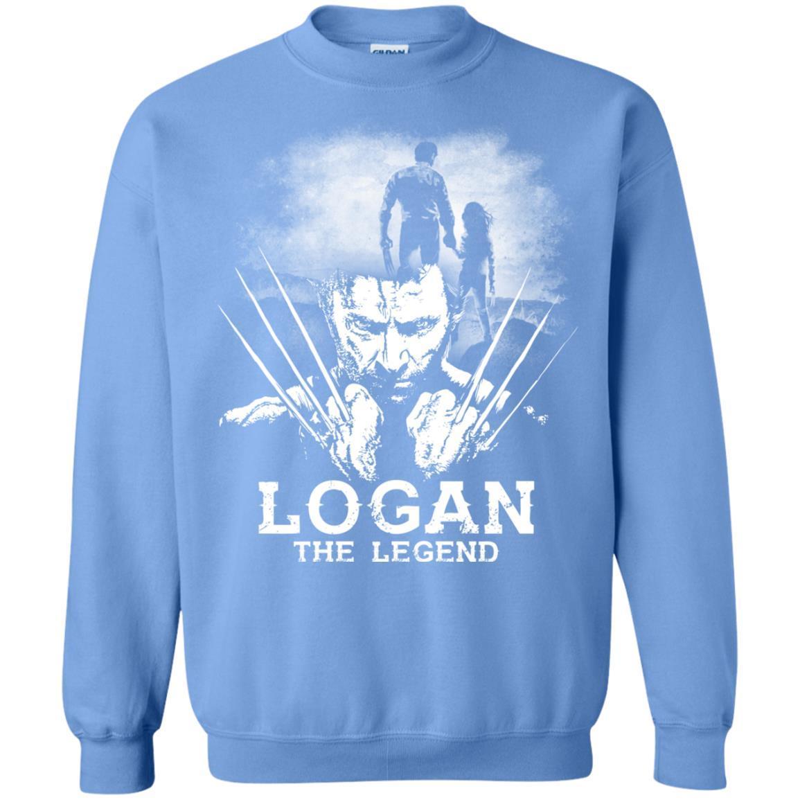 Logan The Legend Wolverine Fan T-shirt Carolina Blue S