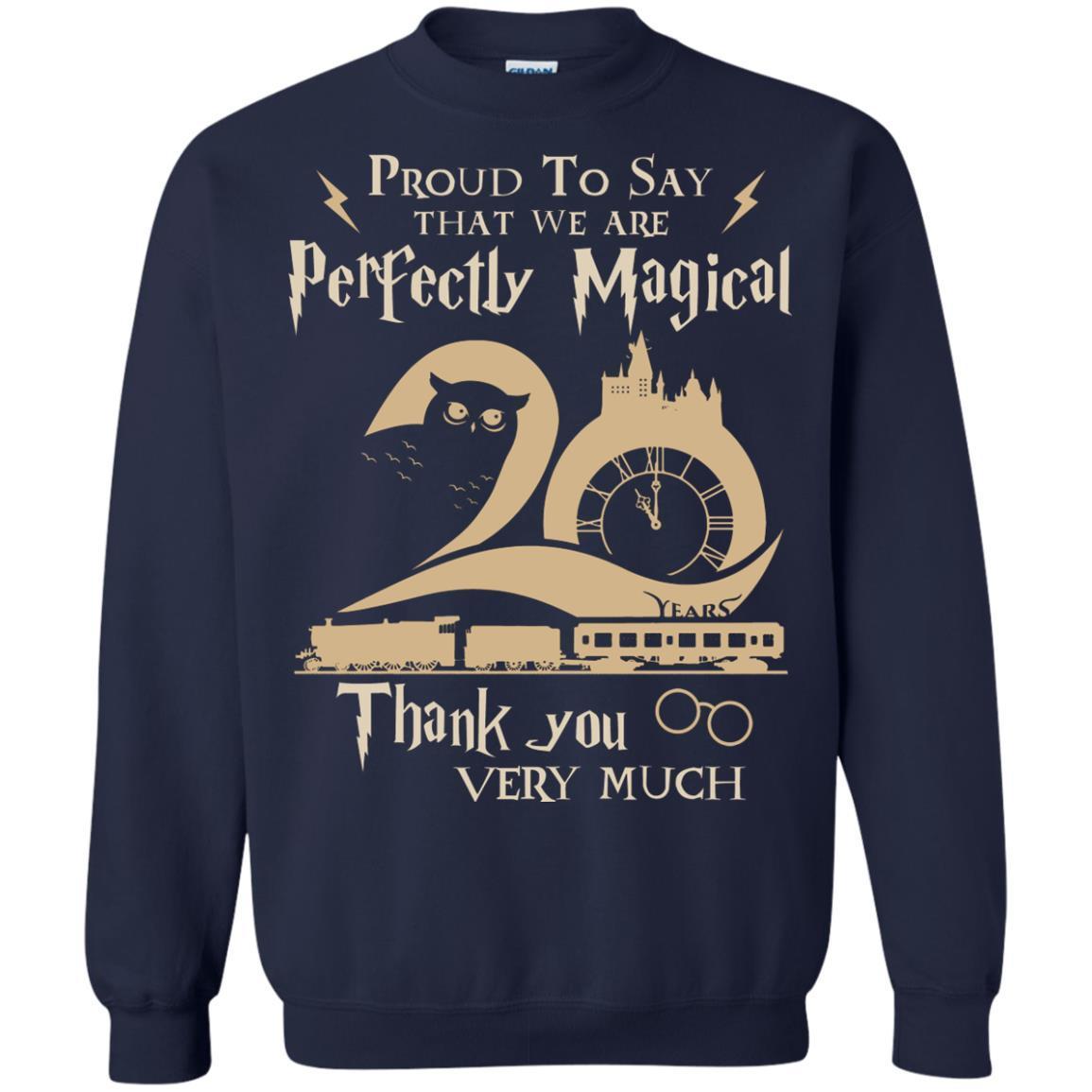 Proud To Say That We Are Perfectly Magical Thank You Very Much Harry Potter Fan T-shirt Navy S