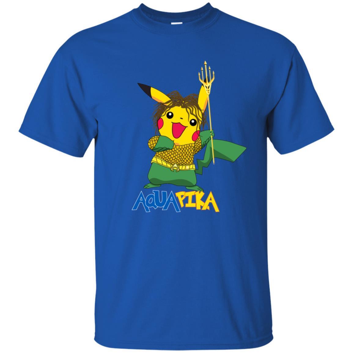 Aquapika Aquaman Piakachu Fan Shirt Royal S