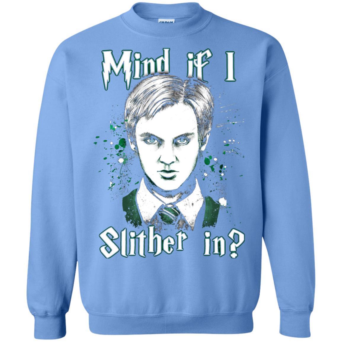 Mind If I Slither In Slytherin House Harry Potter Shirt Carolina Blue S