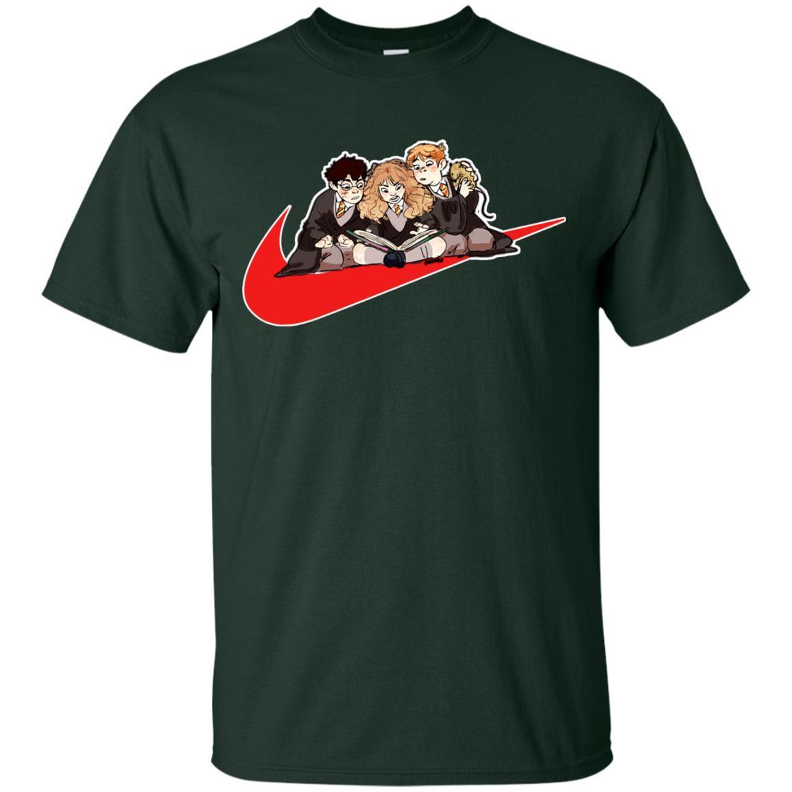 Harry Ron Hermione Gryffindor House Harry Potter Fan Shirt Forest S