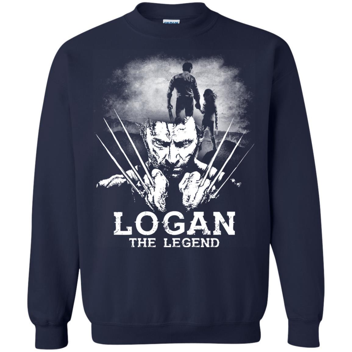 Logan The Legend Wolverine Fan T-shirt Navy S