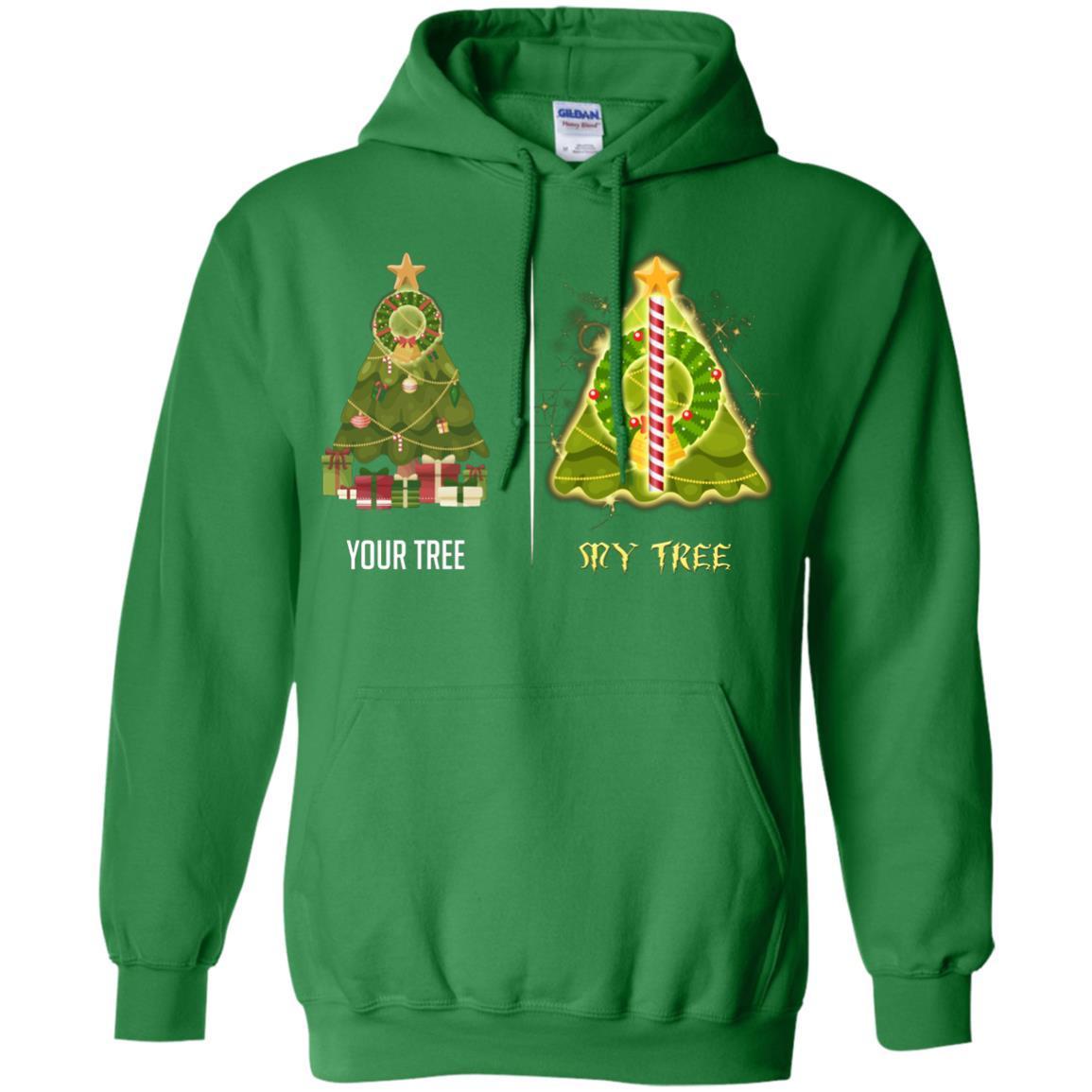 Harry Potter Christmas Tree Shirt Irish Green S
