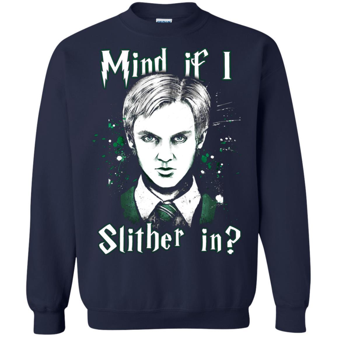 Mind If I Slither In Slytherin House Harry Potter Shirt Navy S