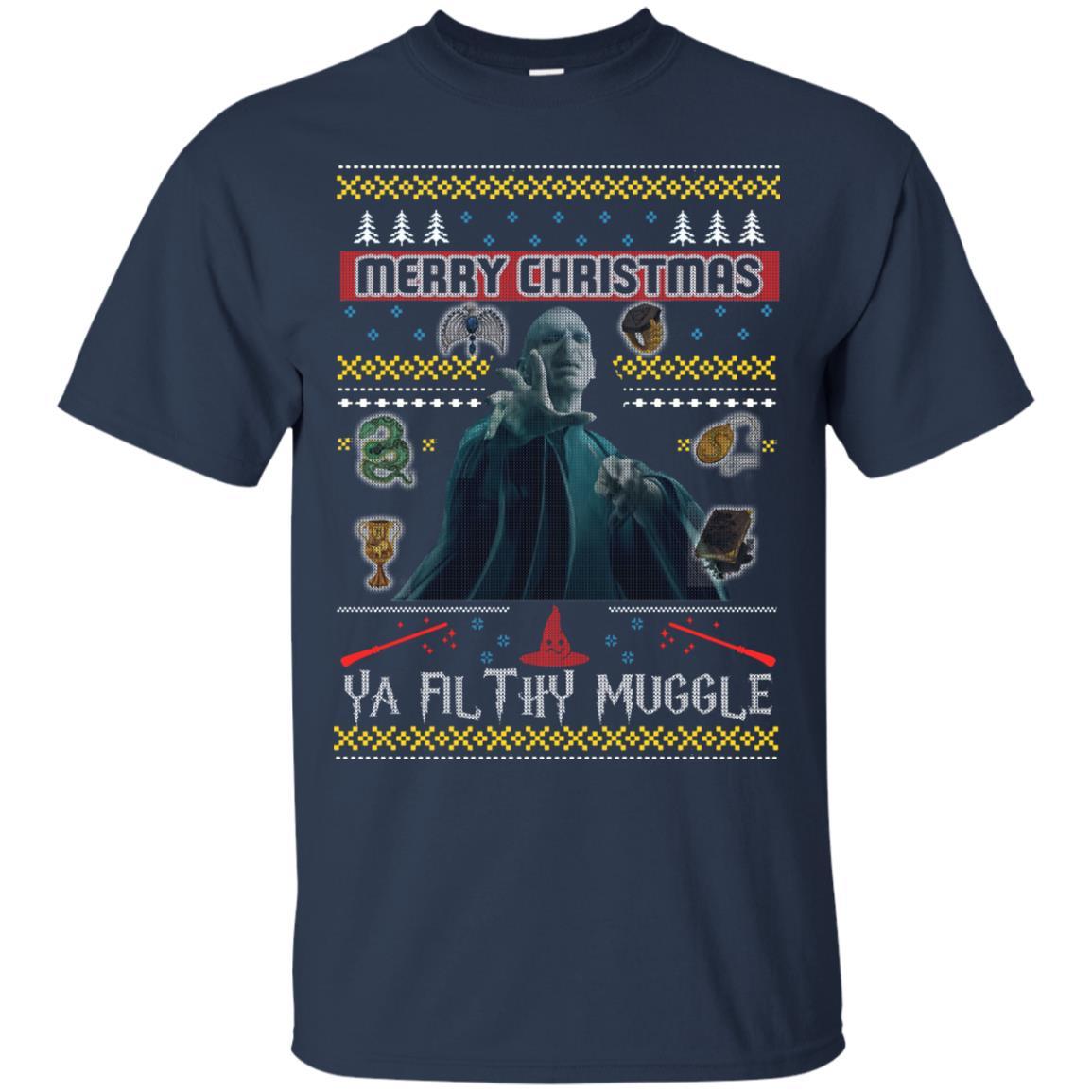 Merry Christmas Ya Filthy Muggle Harry Potter Fan T-shirt