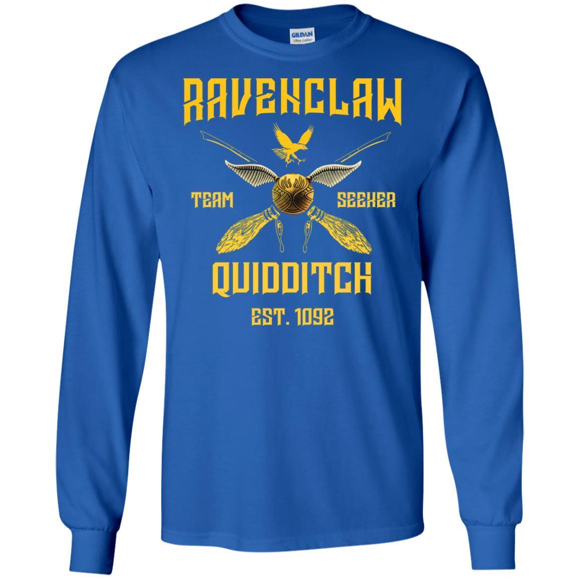 Ravenclaw Quiddith Team Seeker Est 1092 Harry Potter Shirt Royal S