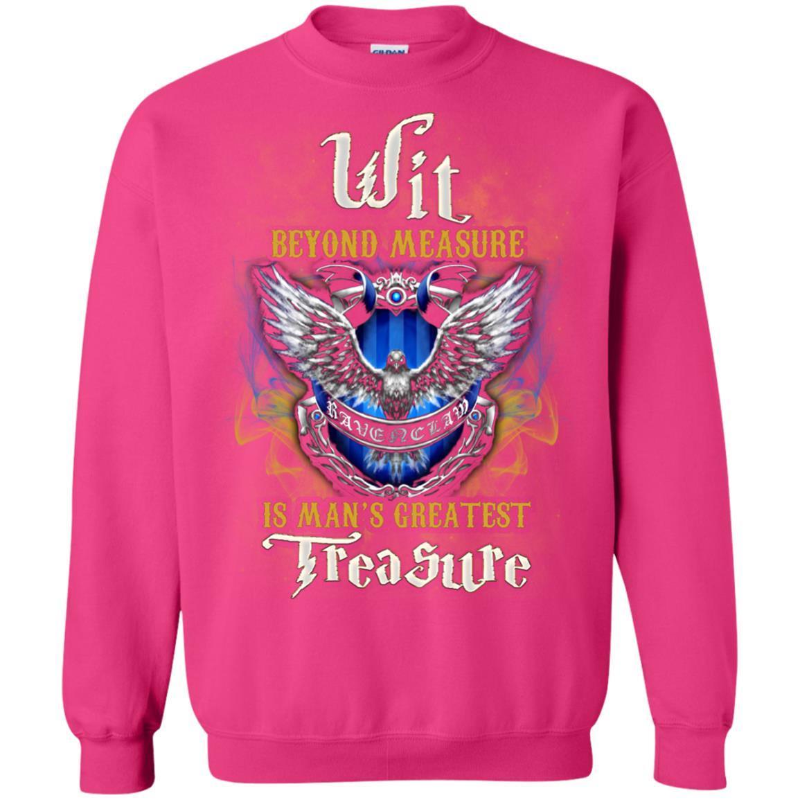 Wit Beyond Measure Is Man's Greatest Treasure Ravenclaw House Harry Potter Fan Shirt Heliconia S