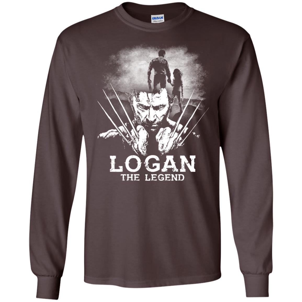 Logan The Legend Wolverine Fan T-shirt Dark Chocolate S
