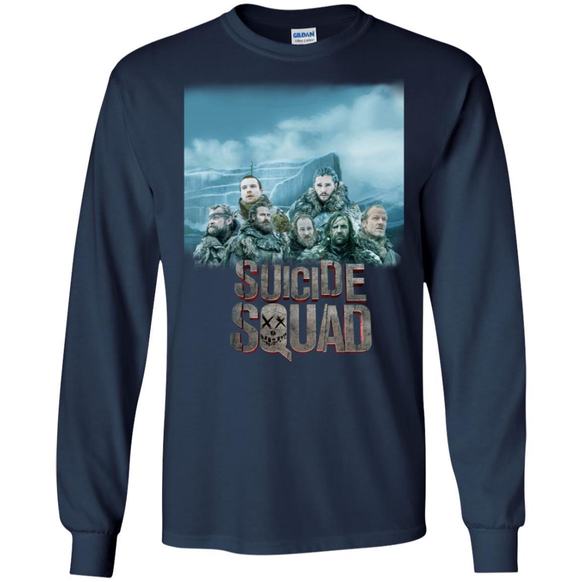 Suicide Squad Game Of Thrones Version T-shirt Navy S