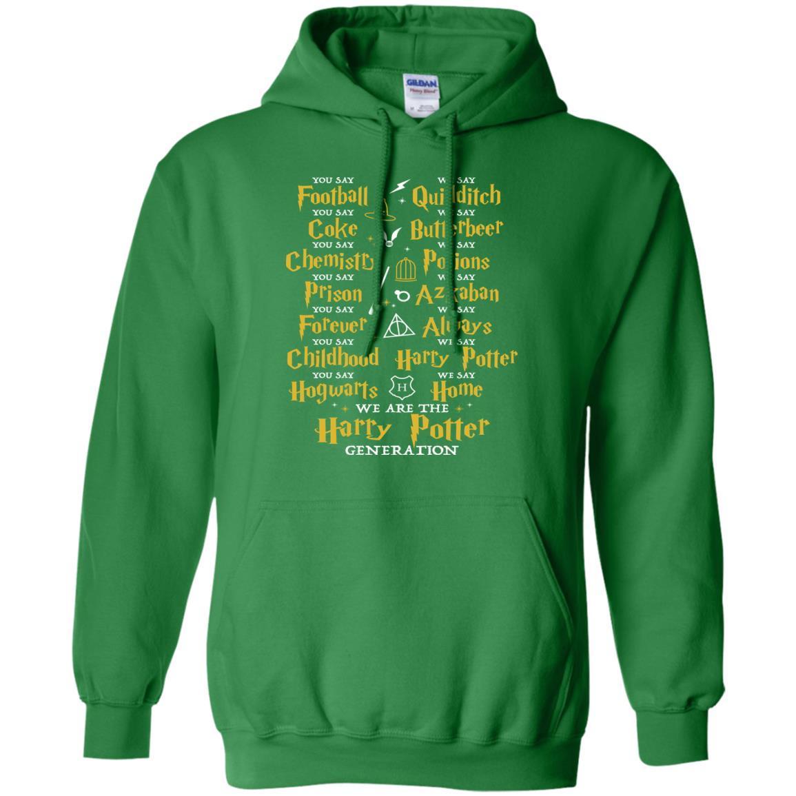 We Are The Harry Potter Generation Movie Fan T-shirt Irish Green S