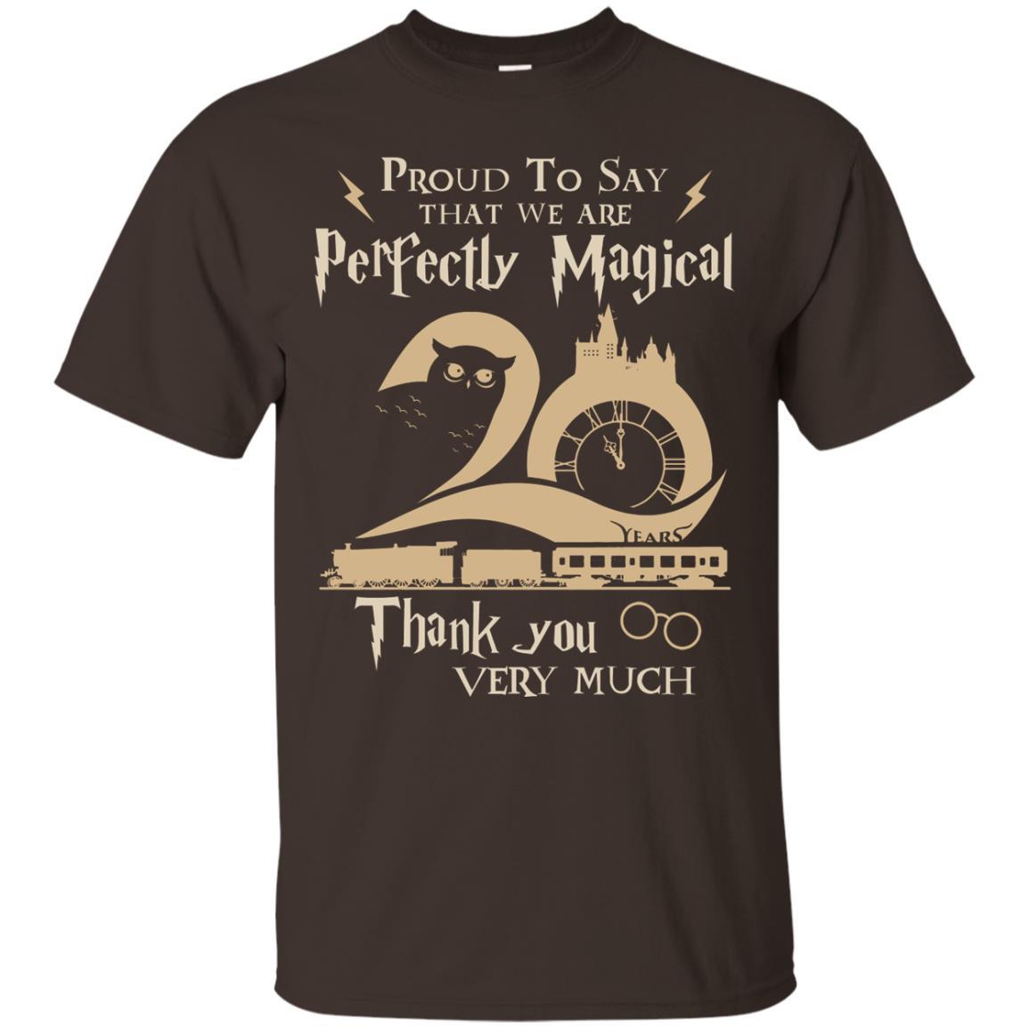 Proud To Say That We Are Perfectly Magical Thank You Very Much Harry Potter Fan T-shirt Dark Chocolate S