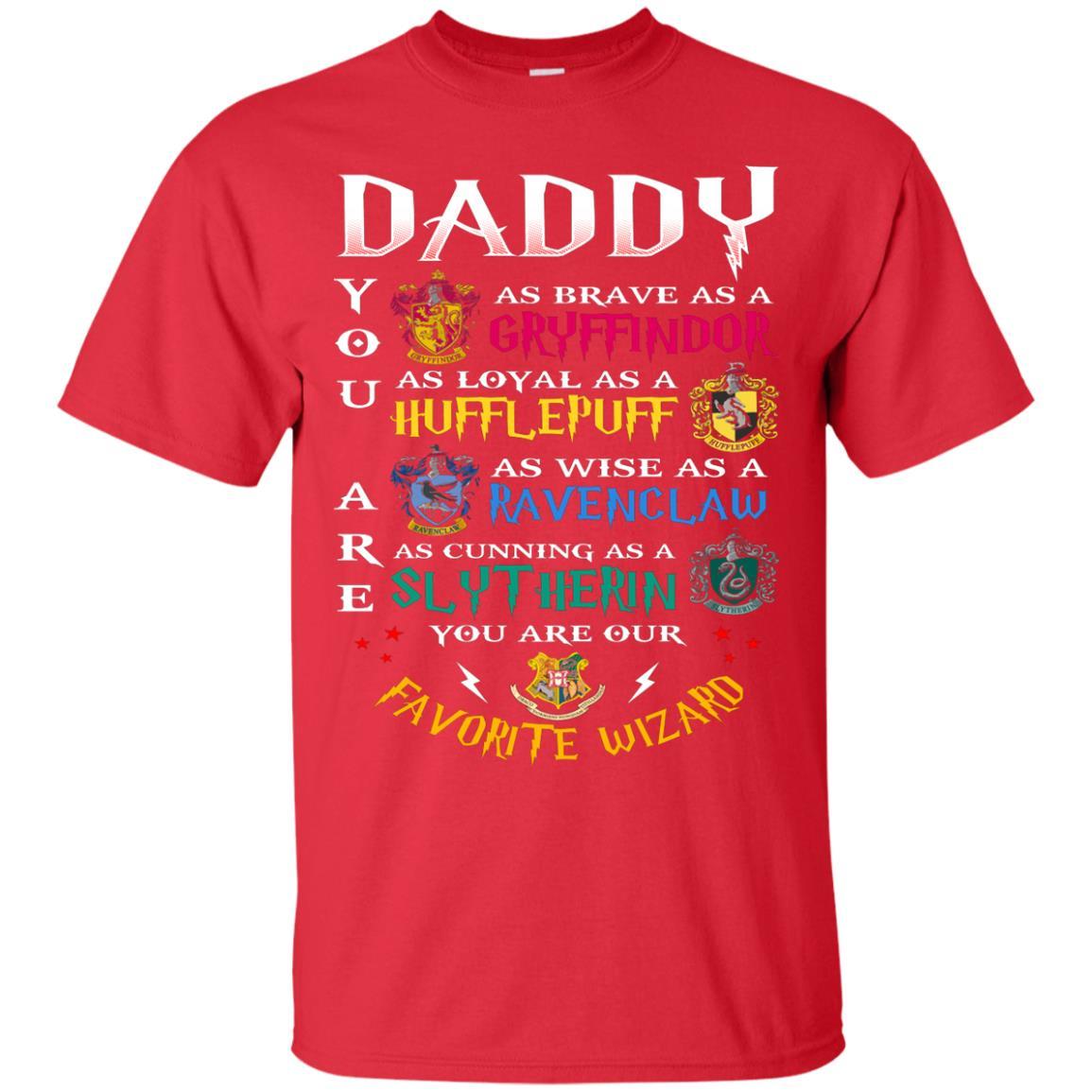 Daddy Our Favorite Wizard Harry Potter Fan T-shirt Red S