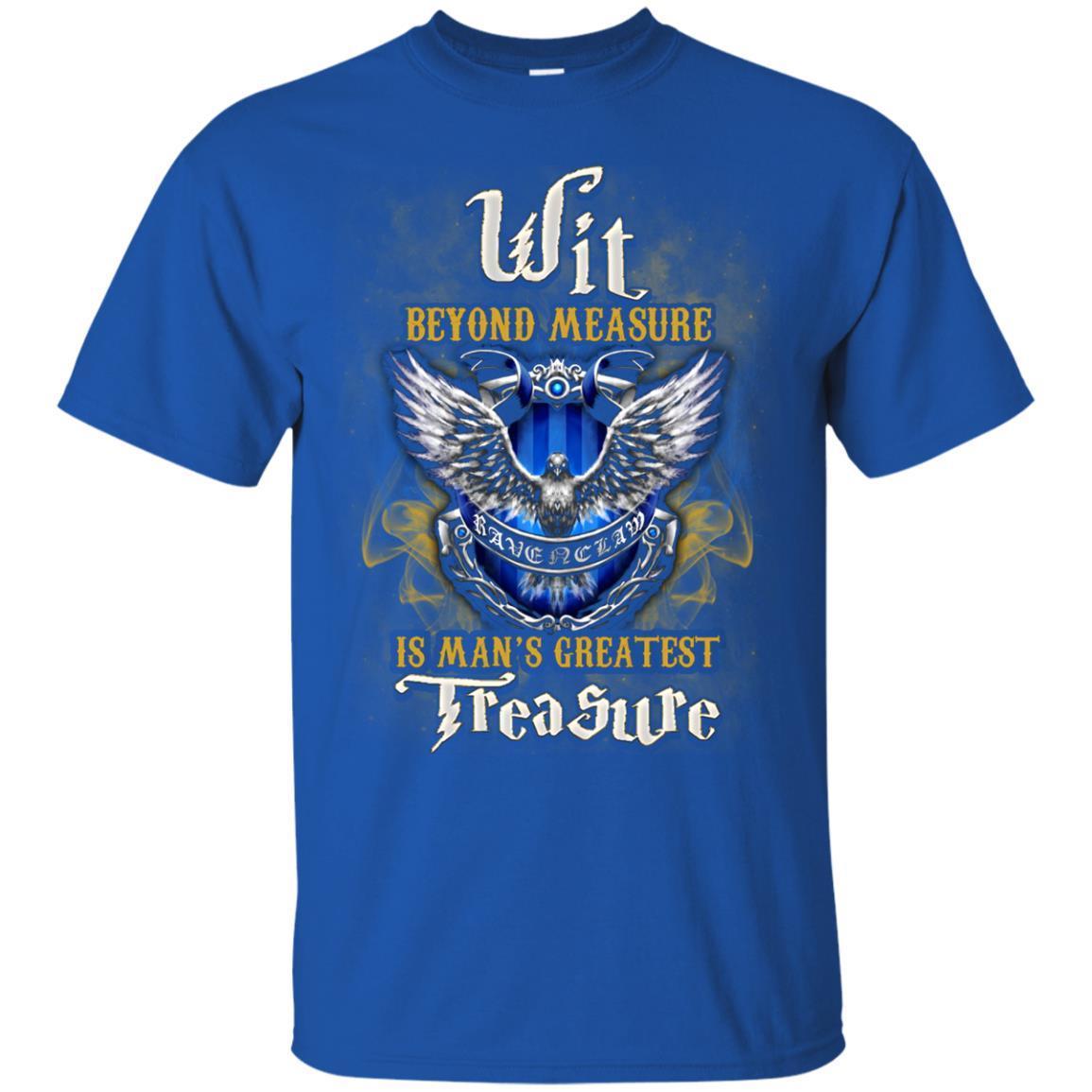 Wit Beyond Measure Is Man's Greatest Treasure Ravenclaw House Harry Potter Fan Shirt Royal S