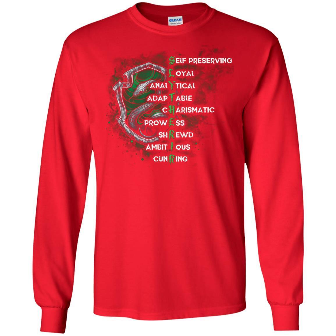 Slytherin House Harry Potter Fan Shirt Red S