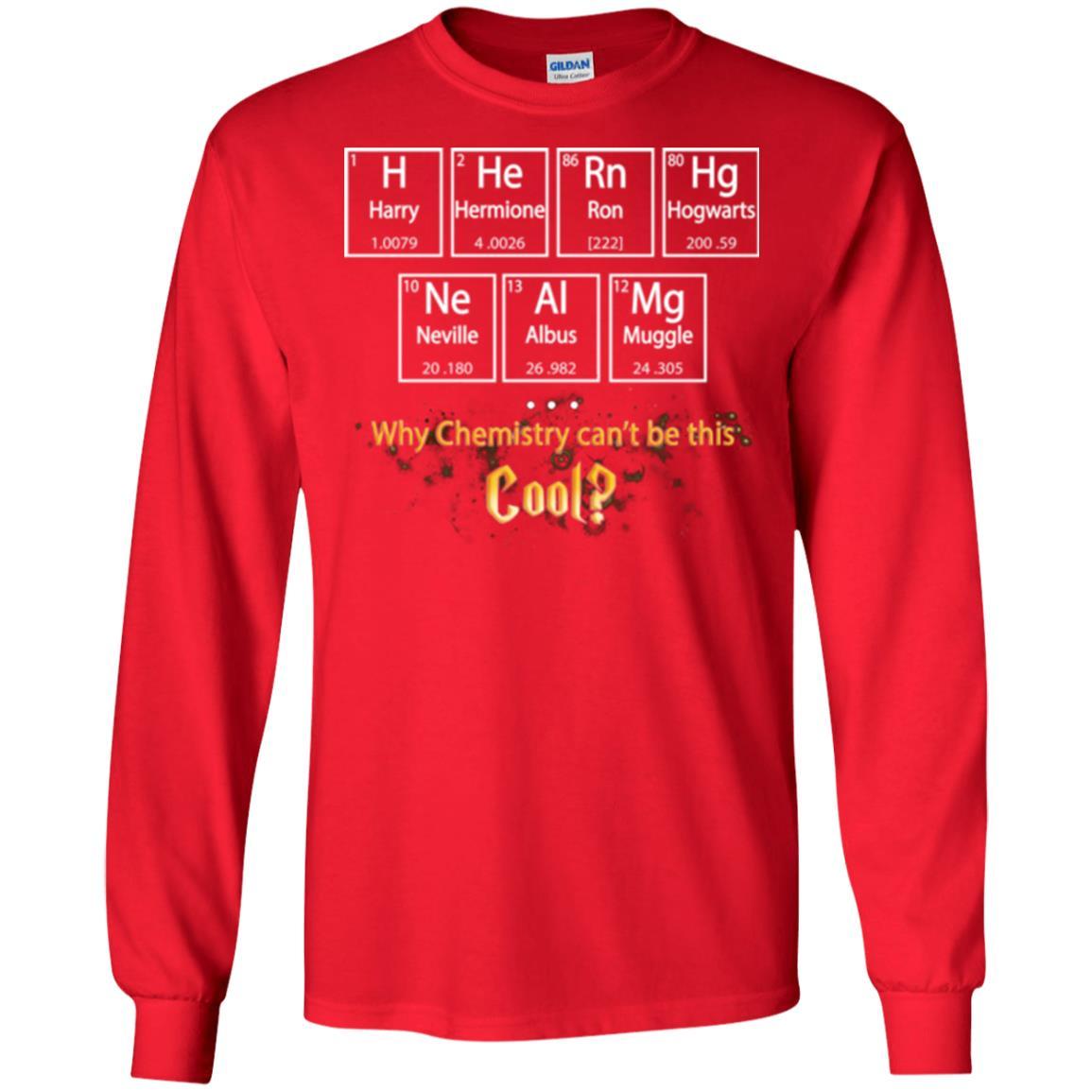Why Chemistry Can_t Be This Cool Harry Potter Element Movie T-shirt Red S