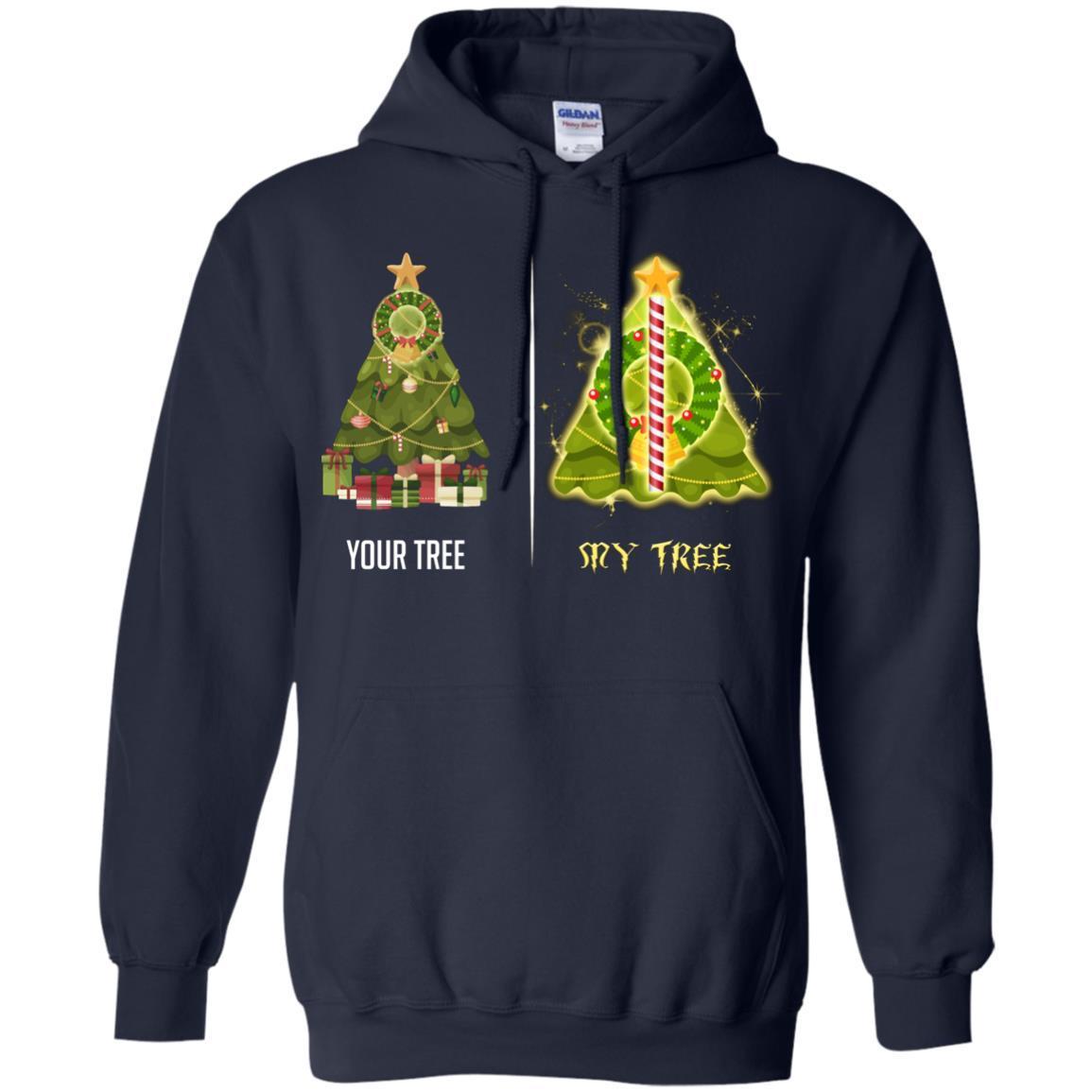 Harry Potter Christmas Tree Shirt Navy S