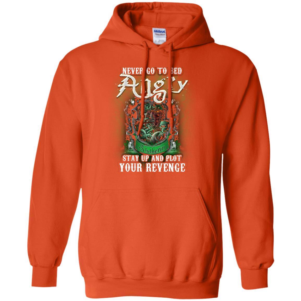 Never Go To Bed Angry Stay Up And Plot Your Revenge Slytherin House Harry Potter Shirt