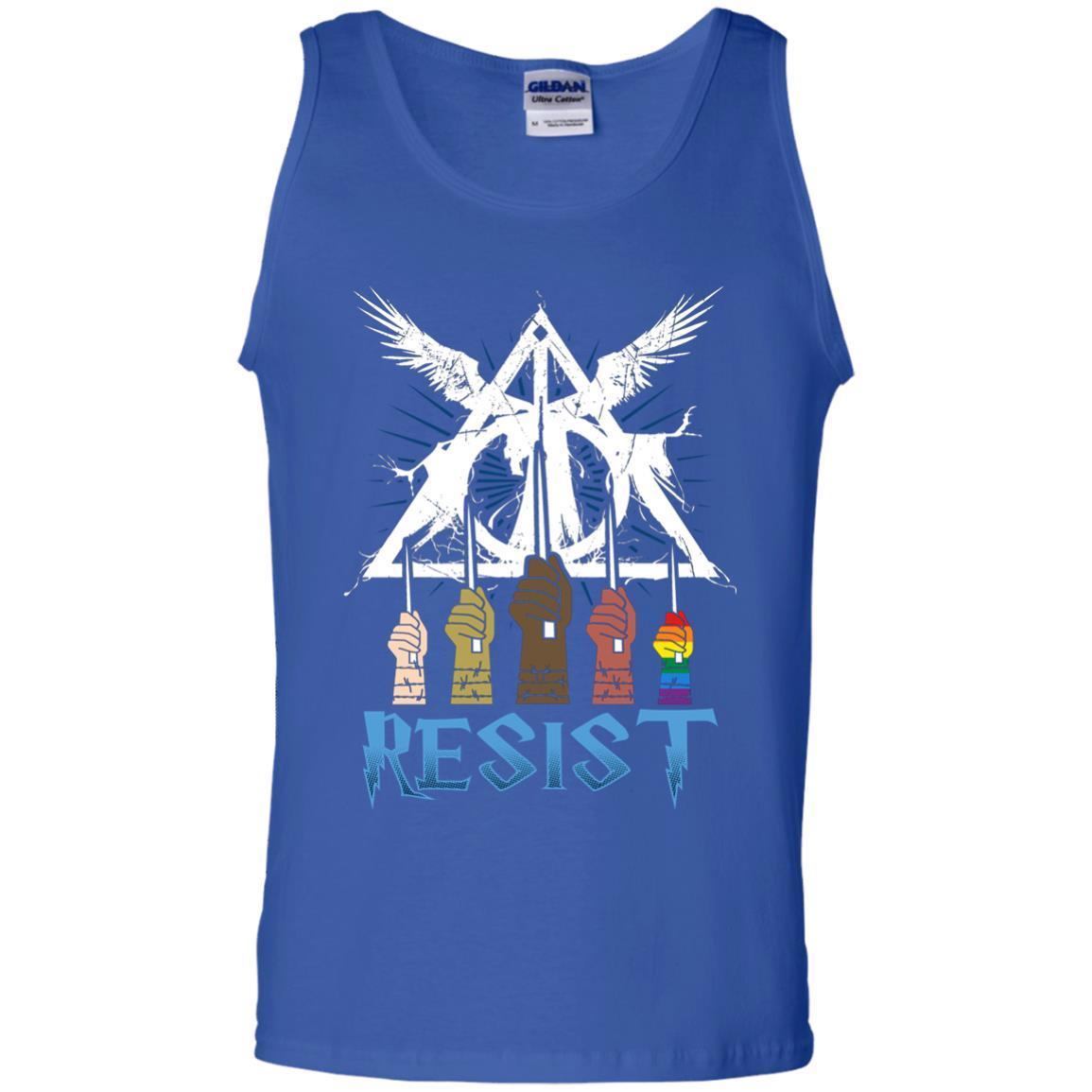 Resist Harry Potter Fan T-shirt Royal S