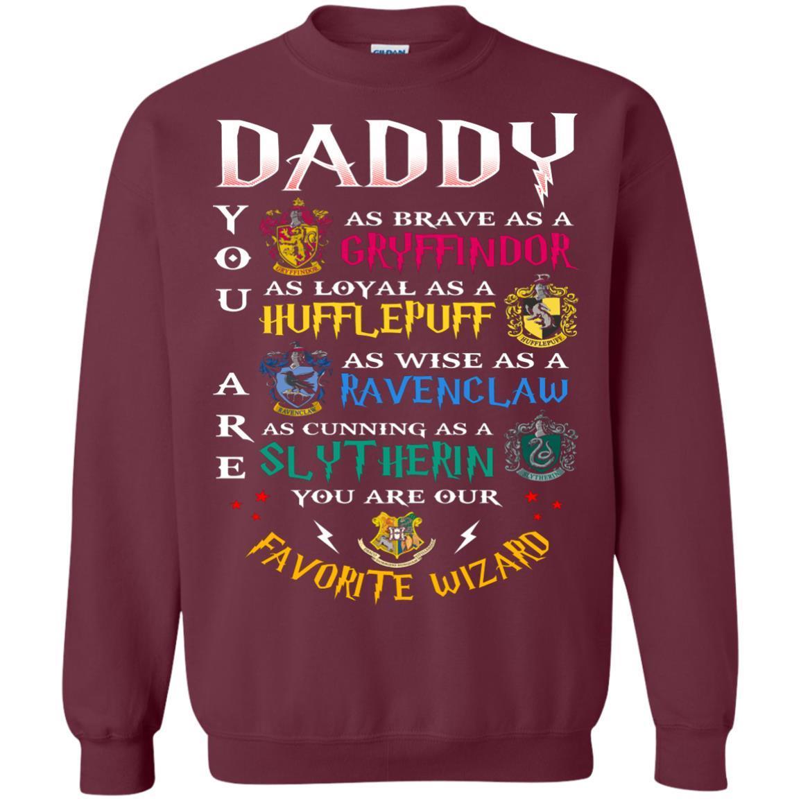 Daddy Our Favorite Wizard Harry Potter Fan T-shirt Maroon S