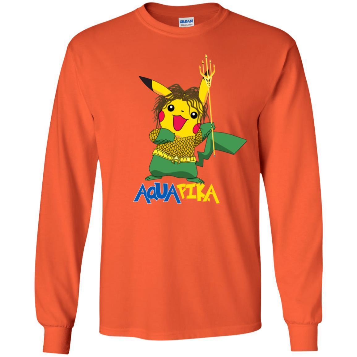 Aquapika Aquaman Piakachu Fan Shirt Orange S