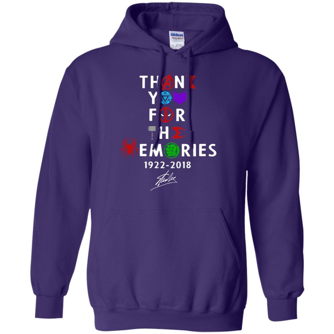 Thank You For The Memories Stan Lee Movie Hero Fan Shirt