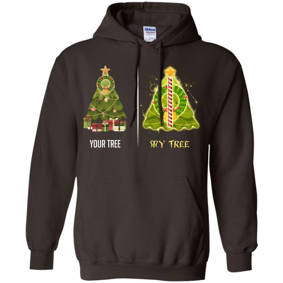 Harry Potter Christmas Tree Shirt Dark Chocolate S