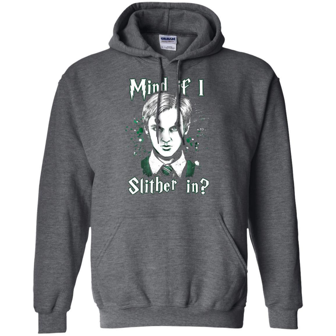 Mind If I Slither In Slytherin House Harry Potter Shirt Dark Heather S
