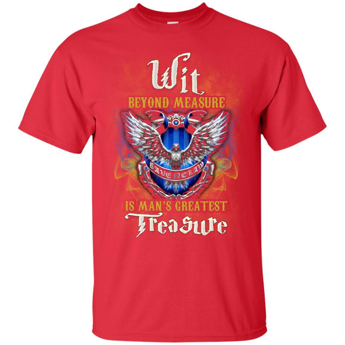 Wit Beyond Measure Is Man's Greatest Treasure Ravenclaw House Harry Potter Fan Shirt Red S
