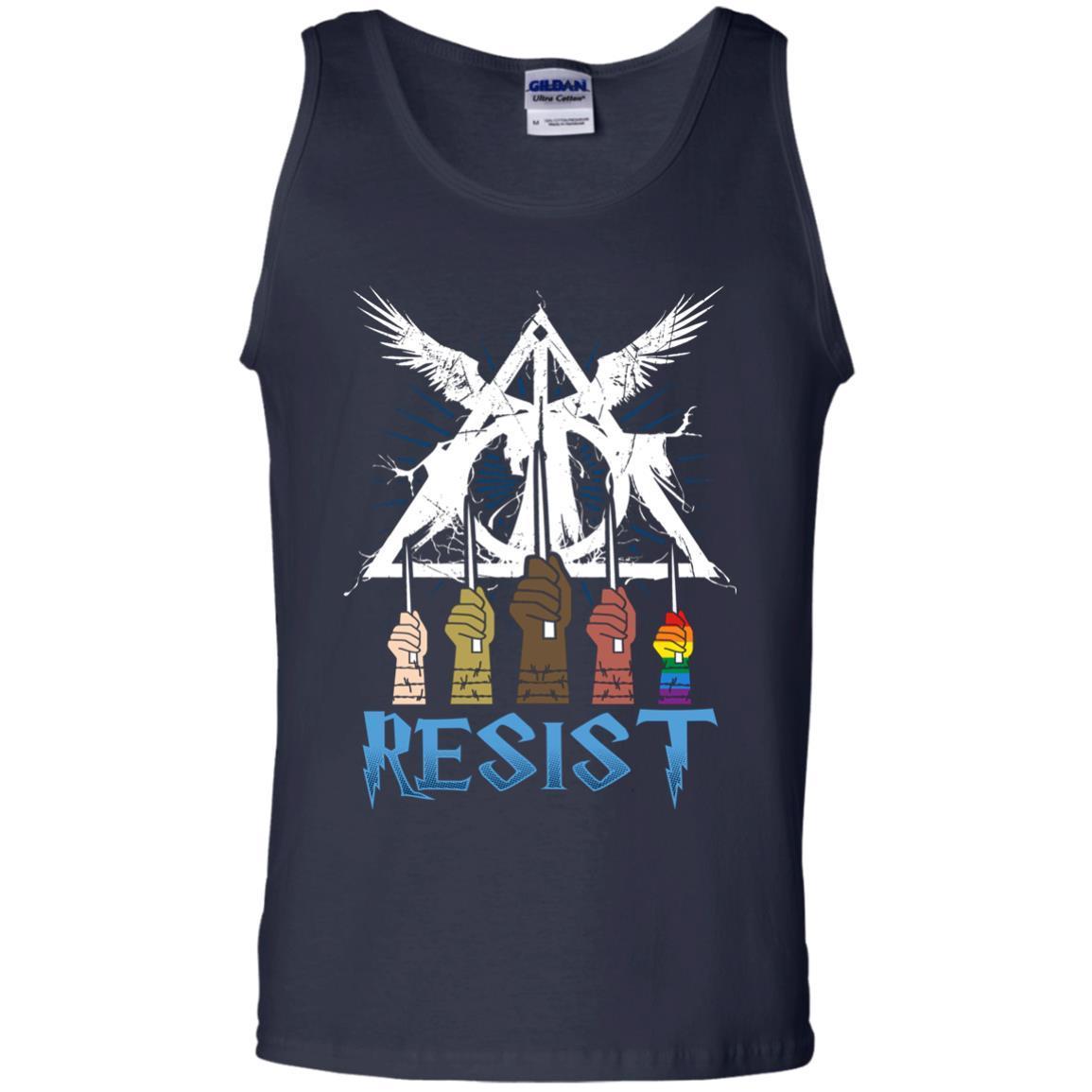 Resist Harry Potter Fan T-shirt Navy S