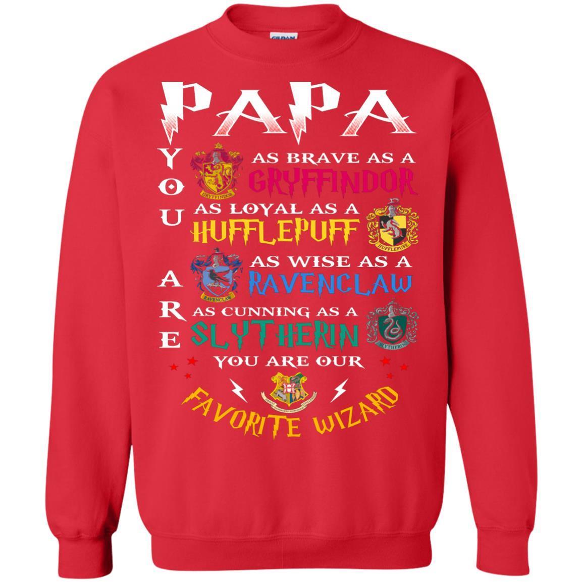 Papa Our Favorite Wizard Harry Potter Fan T-shirt Red S