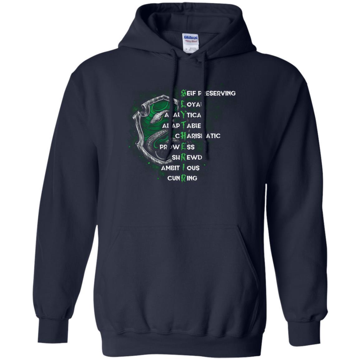 Slytherin House Harry Potter Fan Shirt Black S