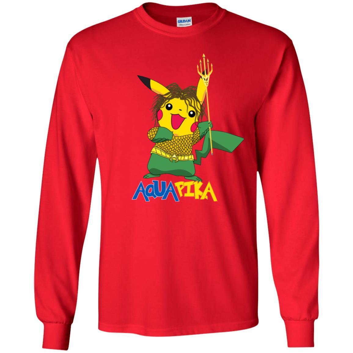 Aquapika Aquaman Piakachu Fan Shirt Red S