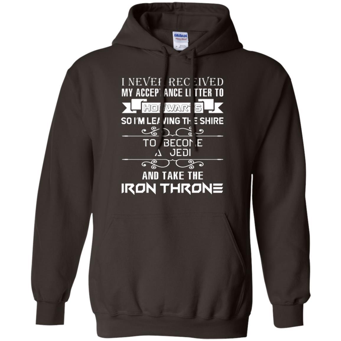 I Never Received My Acceptance Letter To Hogwarts Harry Potter Fan T-shirt Dark Chocolate S