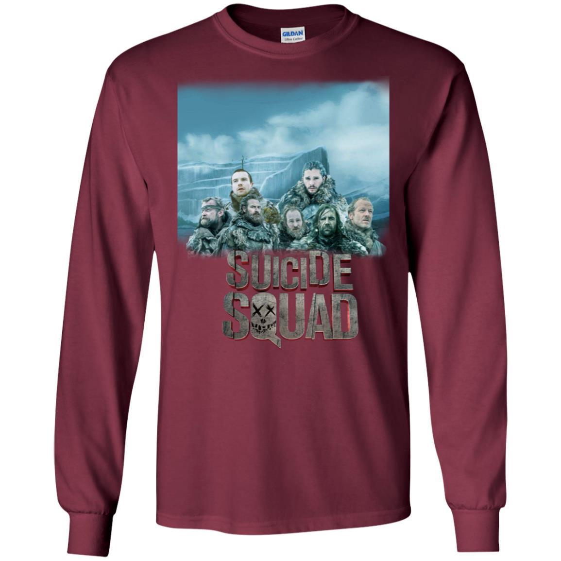 Suicide Squad Game Of Thrones Version T-shirt Maroon S