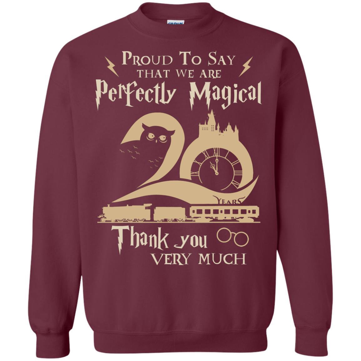 Proud To Say That We Are Perfectly Magical Thank You Very Much Harry Potter Fan T-shirt Maroon S