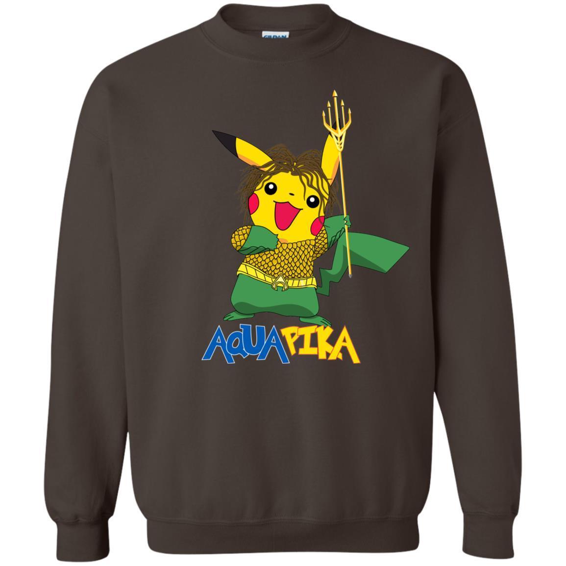 Aquapika Aquaman Piakachu Fan Shirt Dark Chocolate S