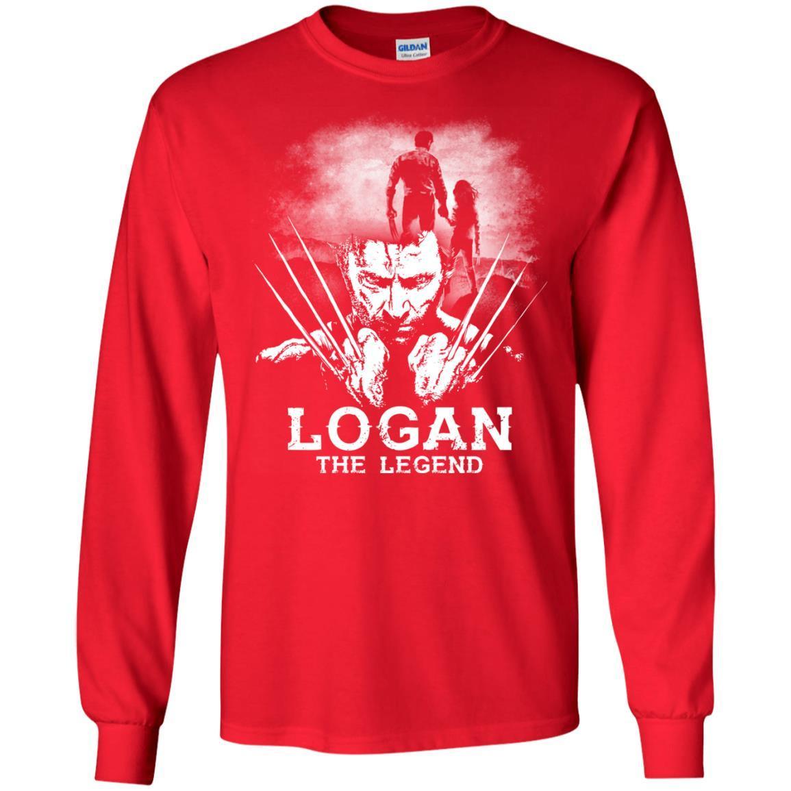 Logan The Legend Wolverine Fan T-shirt Red S