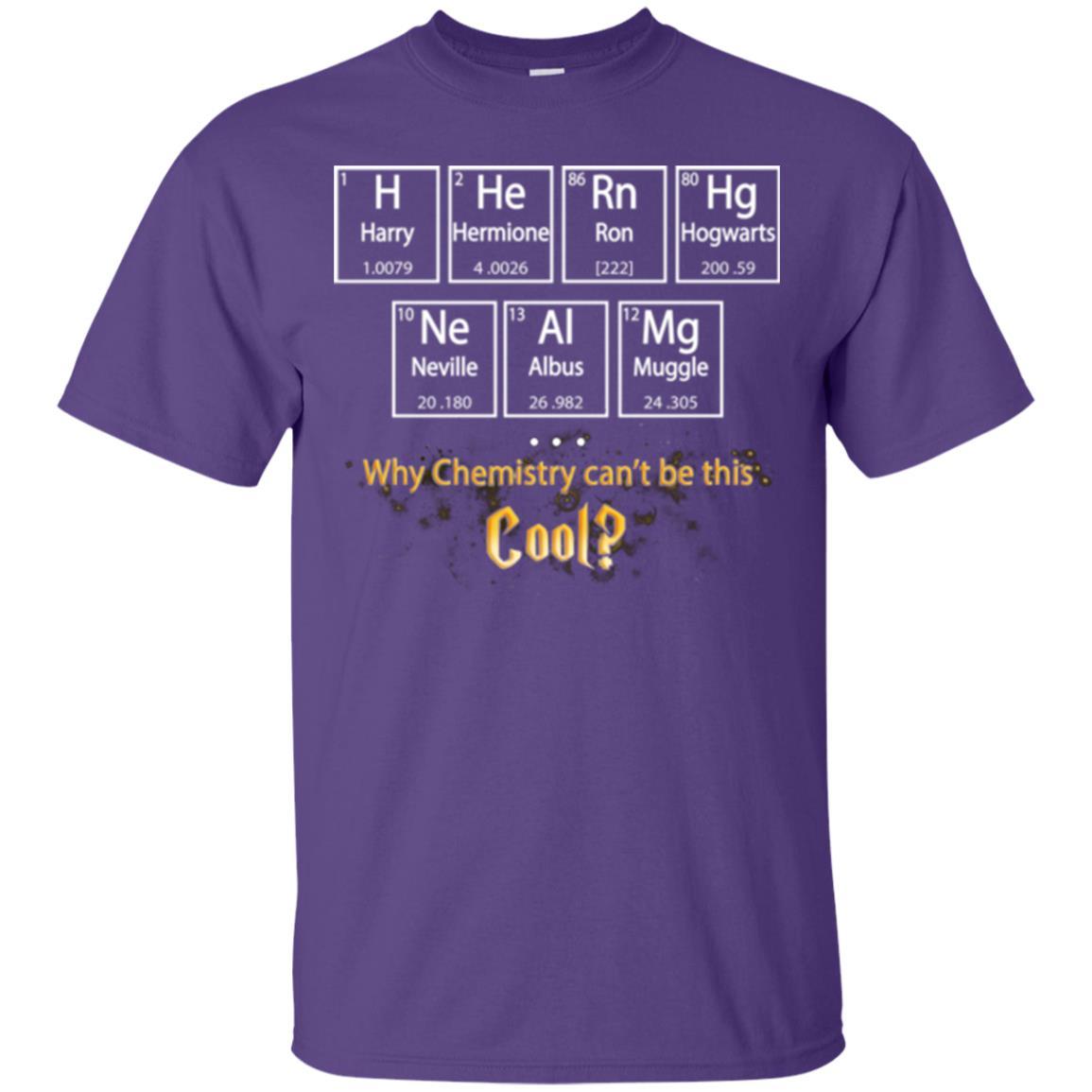 Why Chemistry Can_t Be This Cool Harry Potter Element Movie T-shirt Purple S