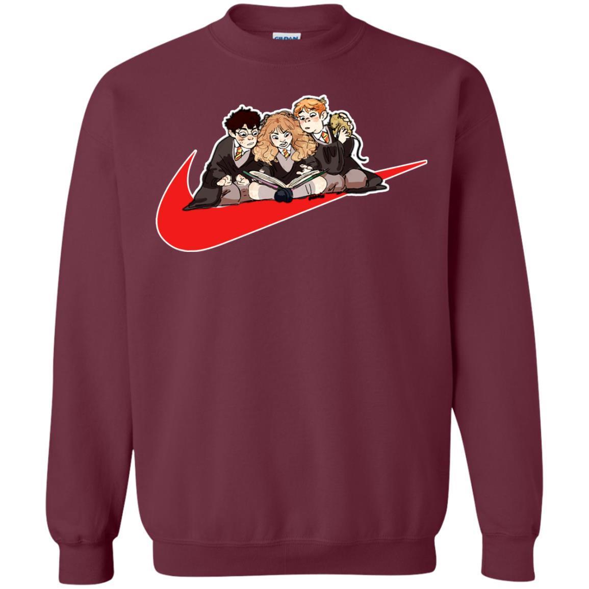 Harry Ron Hermione Gryffindor House Harry Potter Fan Shirt Maroon S