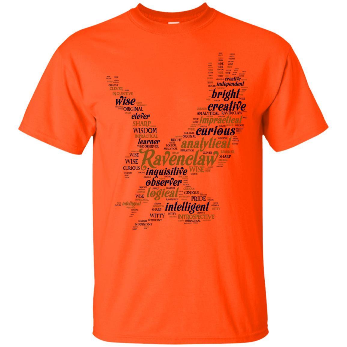 Ravenclaw House Harry Potter Fan Shirt Orange S