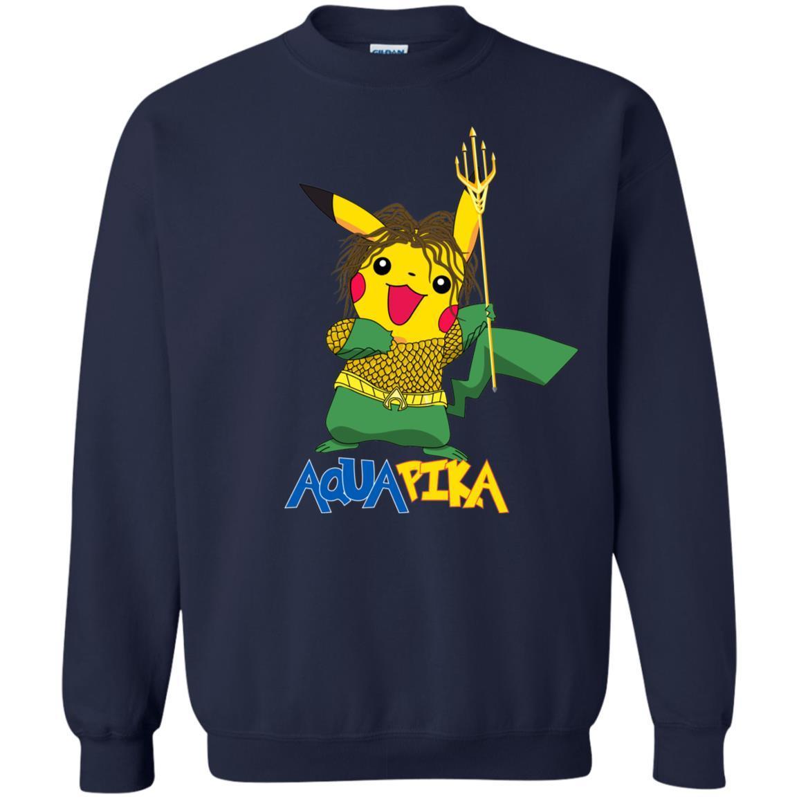 Aquapika Aquaman Piakachu Fan Shirt Navy S