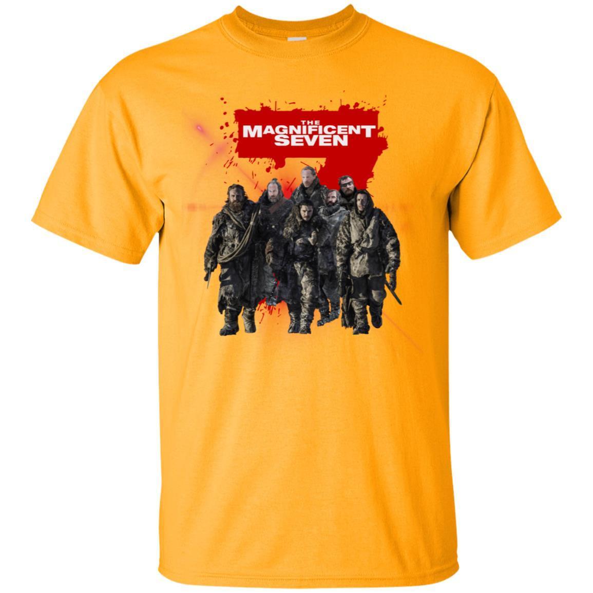 The Magnificent Seven Game Of Thrones Version T-shirt Gold S