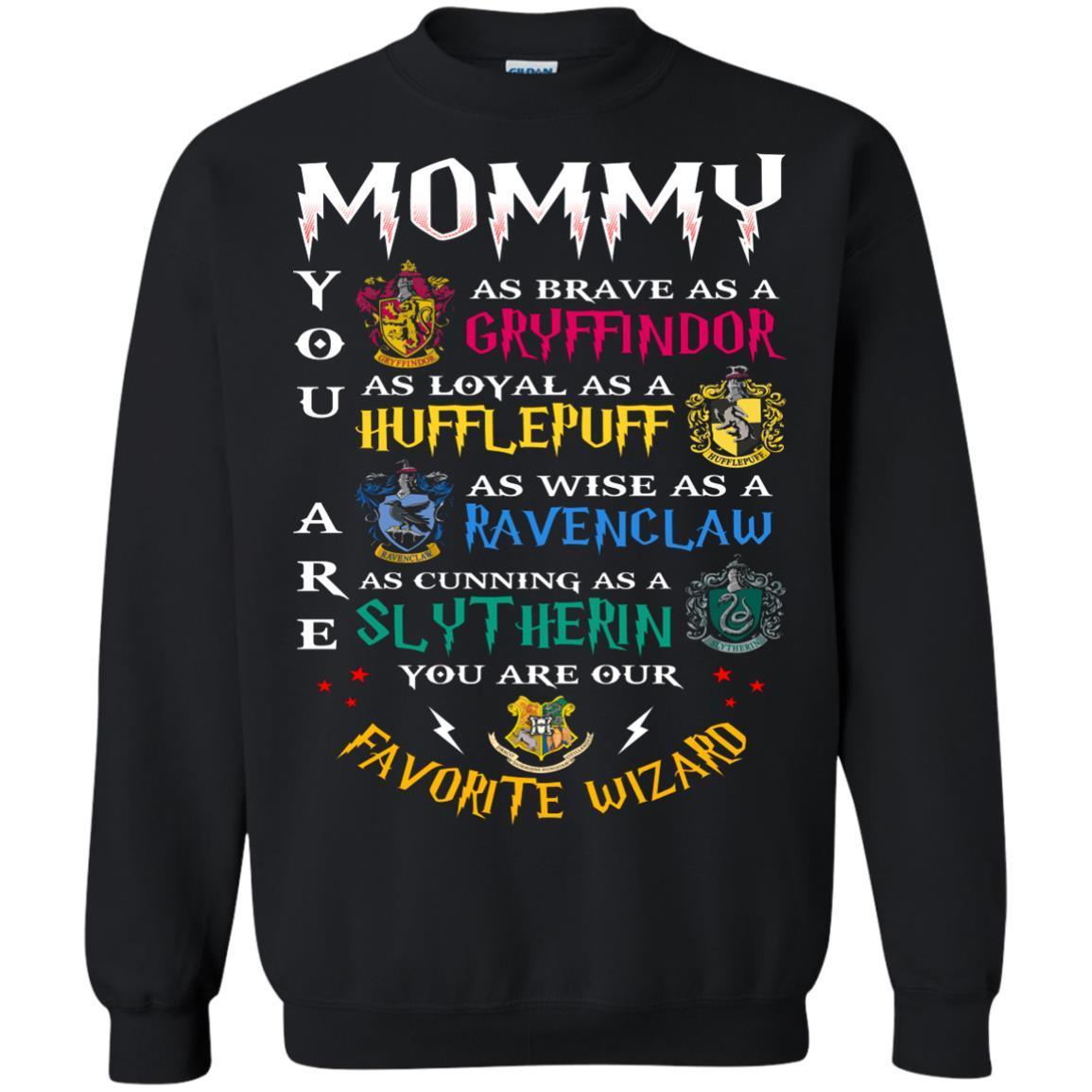 Mommy Our Favorite Wizard Harry Potter Fan T-shirt Black S