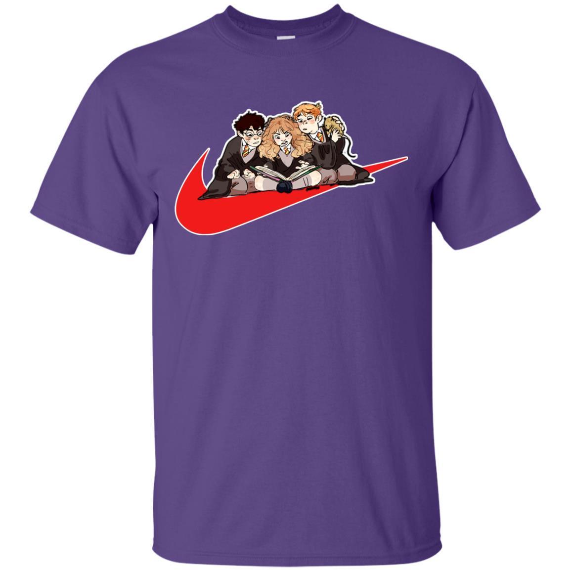 Harry Ron Hermione Gryffindor House Harry Potter Fan Shirt Purple S