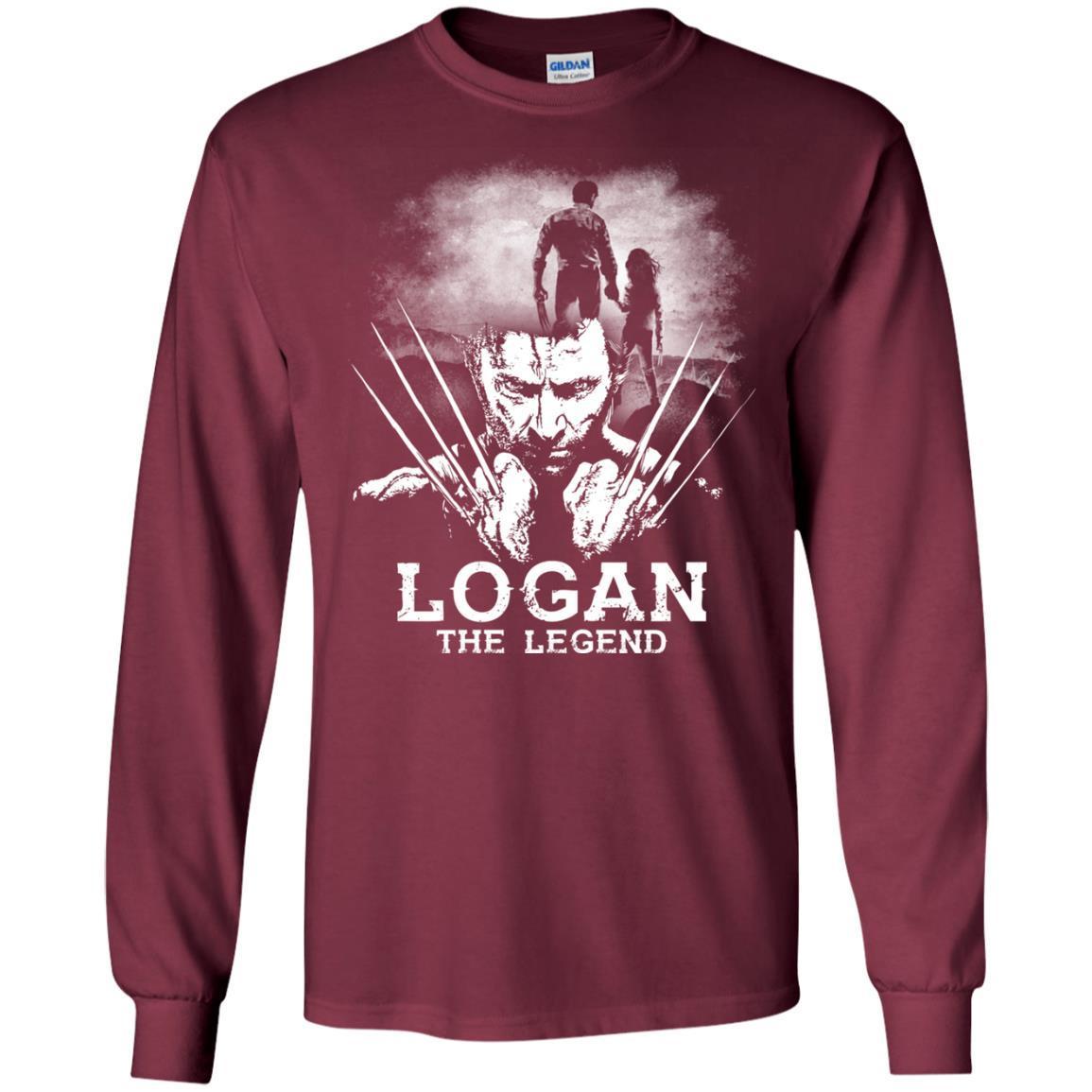 Logan The Legend Wolverine Fan T-shirt Maroon S