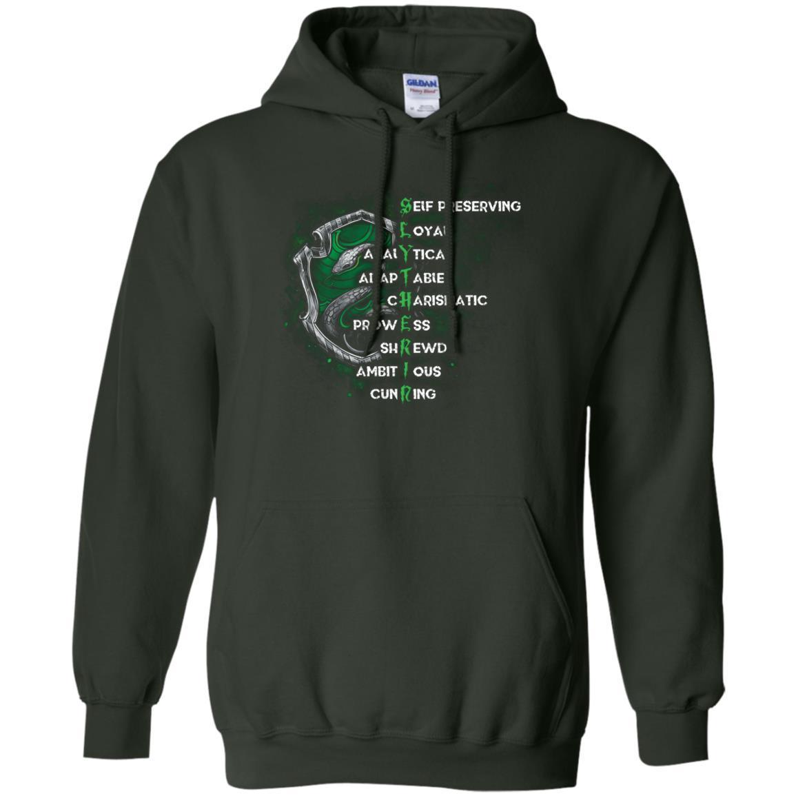 Slytherin House Harry Potter Fan Shirt Forest Green S