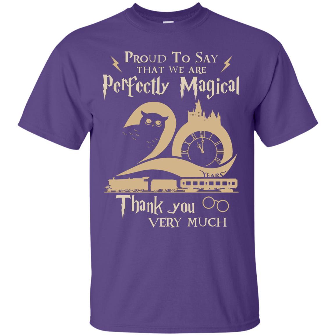 Proud To Say That We Are Perfectly Magical Thank You Very Much Harry Potter Fan T-shirt Purple S
